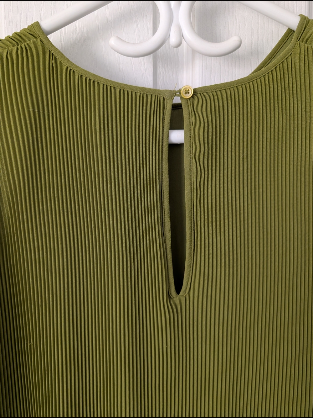 Aritzia Wilfred Daydreamer Mini Pleated Dress Succulent Green - Picture 3 of 7